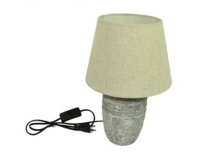 DUE ESSE, Stolní lampa Antica 33,5 cm, starý kámen