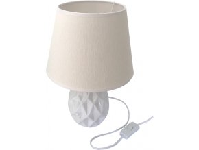 DUE ESSE, Stolní lampa bílé kosočtverce 32 cm