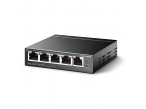 Switch TP-Link TL-SF1005LP 5x LAN, 4xPoE+, 41W, dosah 250m, kov