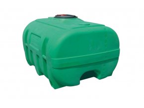 Plastová cisterna z PE s vlnolamem o objemu 3000 litrů, zelená(11513)