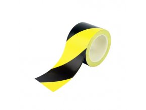 Výstražná páska, 7,5 cm × 33 m, černá/žlutá - BY 3E551