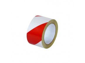 Reflexní výstražná páska, levá, bílá/červená, 5 cm × 15 m - BY RVL5015