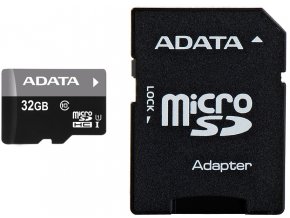 Paměťová karta Adata MicroSDHC Premier 32GB Class10 UHS-I + adaptér