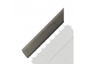 Přechodová lišta G21 Incana pro WPC dlaždice, 38,5 x 7,5 cm rohová (levá)
