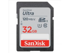 Paměťová karta Sandisk Ultra 32 GB SDHC Memory Card 120 MB/s