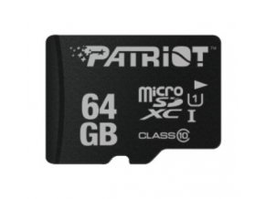 Paměťová karta Patriot microSDxC 64GB, Class10, bez adaptéru