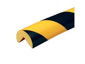 Varovný a ochranný profil 2, černá / žlutá, Ø 4 cm × 100 cm - DP 10010