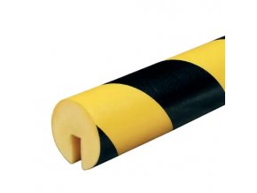 Varovný a ochranný profil 3, černá / žlutá, Ø 4 cm × 100 cm - DP 10011