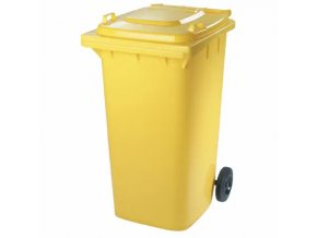 Plastová nádoba s kolečky žlutá - PLN 7244