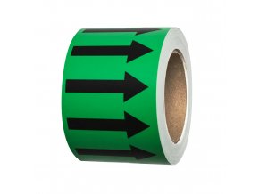 Páska se šipkami, zelená/černá, 100 mm - BZ OP001