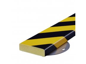 Nástěnný ochranný profil 16, černá / žlutá, 12 cm × 100 cm - DP 13016