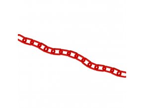 Plastový řetěz, červená, Ø 5 mm, délka 25 m - CV 1033