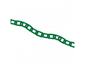 Plastový řetěz, zelená, Ø 6 mm, délka 25 m - CV 1056