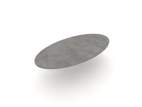 stolová deska elipsa beton chicago světle šedý Egger F186 | stolová doska elipsa