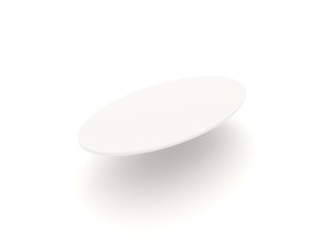 stolová deska elipsa bílá W962 ST2 RAL 9003 | stolová doska elipsa