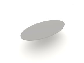 stolová deska elipsa světle šedá 112PE RAL 7047 | stolová doska elipsa