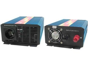 Napěťový měnič Carspa P600-12, 12V/230V 600W čistá sínusovka