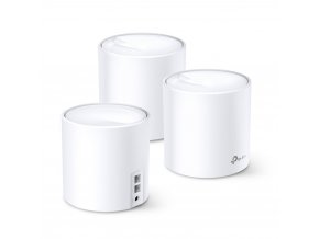 WiFi router TP-Link Deco X60(3-pack) AX5400, WiFi 6, 2x GLAN, / 574Mbps 2,4GHz/ 2402Mbps 5GHz