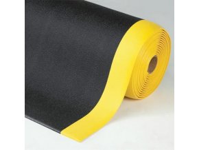 Protiúnavová pěnová rohož, mírně profilovaný povrch, černá / žlutá, 150 cm - PR 19B/134CZ