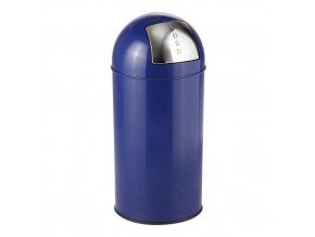 Odpadkový koš s kovovou vložkou - Push-boy modrý