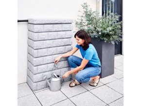 Zahradní nádrž na dešťovou vodu Rocky 300 litrů, light granit