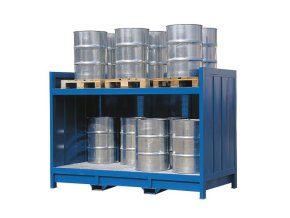 vyr 24216086 1 ocelovy regal na sudy a IBC kontejnery otevreny