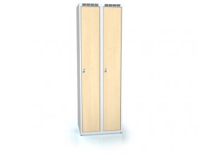 Šatní skříň s laminovými dveřmi 600 mm - dekor bříza
