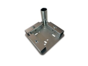 Rohový držák pro kolečka s plotnou MT-5139R-CZ, stříbrná
