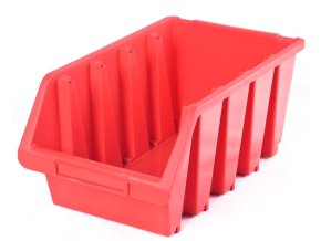 Plastový zásobník Ergobox 4 - barva červená