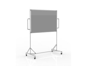 Jednostranná magnetická tabule 24042533 [šedá + stříbrné spojky] (Vyberte barvu konstrukce: šedá + stříbrné spojky)