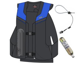 Hit-Air MLV 2 airbag vesta limitovaná edice černo-modrá (Velikost vesty Medium (S-XL))