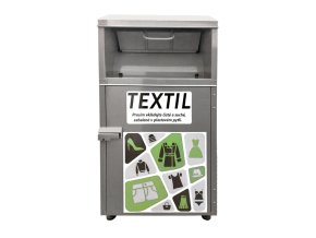 Kontejner na textil, šedý