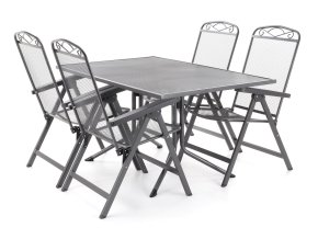 Kovový zahradní set 4+1 MFG ZINGST 4 De Lux - 140