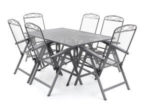 Kovový zahradní set 6+1 MFG ZINGST 6 De Lux - 140