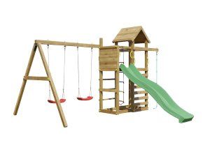 Dětské hřiště Marimex Play Basic 011 + zelená skluzavka