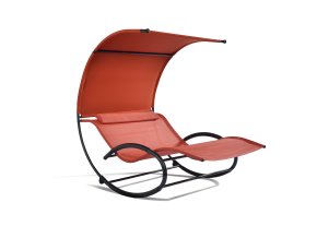 Igotrend, luxusní Mentoriend houpací lůžko ALPHA červená - terracotta