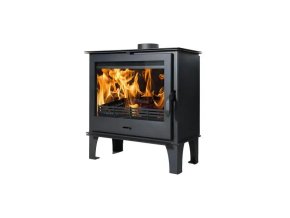 TIM SISTEM, TS-L ECO 9,72 kW, vývod 150 mm, černé, kamna na dřevo