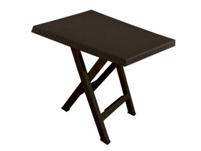 9462 mega plast plastovy skladaci stul leo rozmer 70 x 70 cm wenge