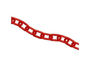 Plastový řetěz, červená, Ø 7,5 mm, délka 25 m - CV 1063