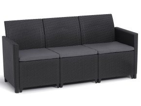 MARIE 3 SEATERS SOFA - grafit