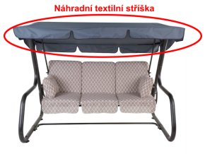 stříška k houpačce RIMINI/VENEZIA tmavě šedá