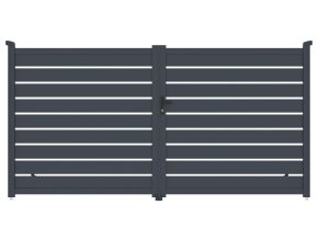 Brána G21 Reno 350x176 cm dvoukřídlá, antracitová