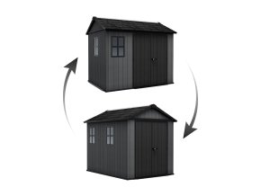 Zahradní domek Keter Newton Plus wide 9x7,5 šedý, s podlahou