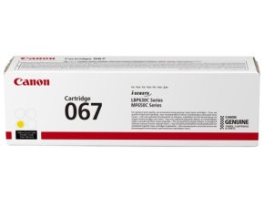 Toner Canon 067 Y žlutý pro tiskárny Canon i-SENSYS (1250 str./5%)