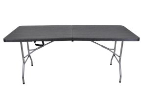 stul catering 180x74 cm cerny rozlozeny