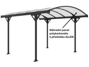 nahradni panel polykarbonatu k pristresku allen
