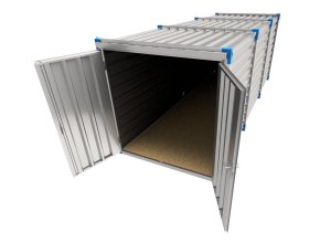 container 6m BLUE open new