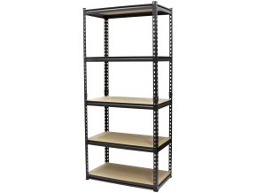 Policový regál MASTER, 5 polic - 815 x 465 x 1825 mm