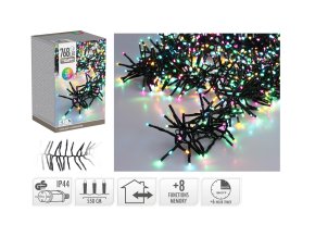 osvětlení vánoční 5,6m 768LED duhová (MO, ORANŽ, RŮŽ), 8 funkcí