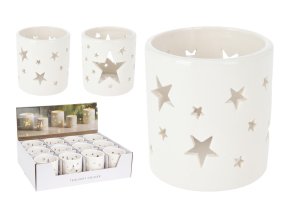 svícen na čajovou svíčku pr.7,5x8cm porcelán BÍ mix